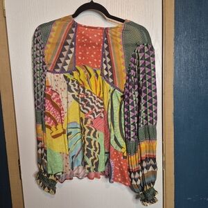 746 Bl-nk Miranda Peasant Blouse